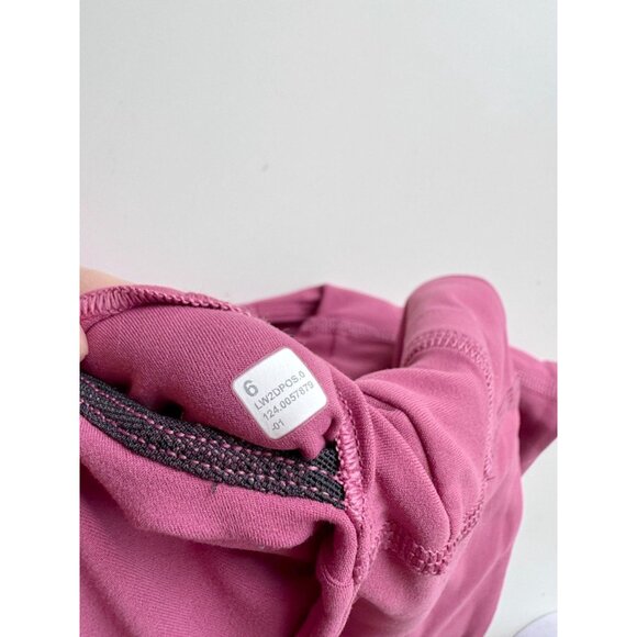 Lot of 2 LULULEMON Align V-Neck Washed Mauve White Long Line Sports Bras, Size 6 - Picture 8 of 16